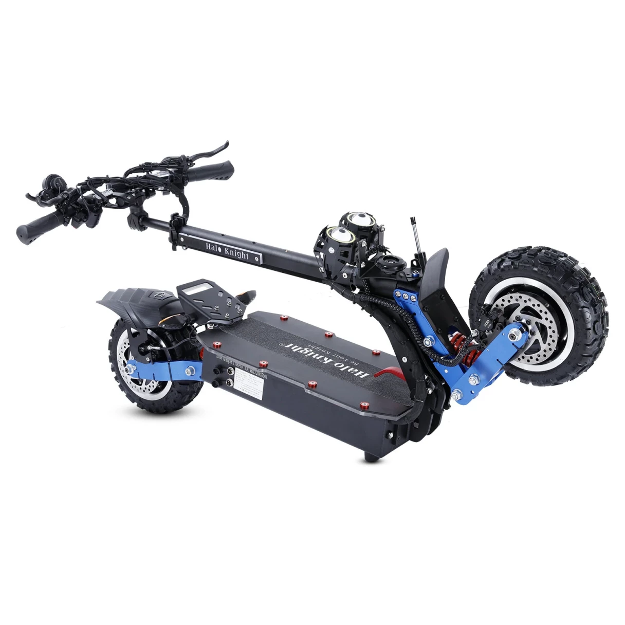 [EU DIRECT] Halo Knight T108 Pro Electric Scooter 60V 38.4Ah 6000W Dual Motor 11inch Foldable Electric Scooter 80km Mileage 200kg Max Load EU Plug