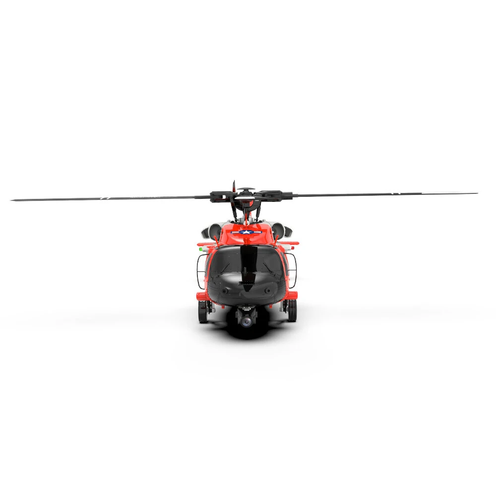 YXZNRC F09-S 2.4G 6CH 6-Axis Gyro GPS Optical Flow Positioning 5.8G FPV Camera Dual Brushless Motor 1:47 Scale Flybarless RC Helicopter RTF