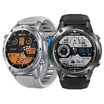 [World Premiere]Zeblaze Stratos 2 Ultra 1.43 HD AMOLED GPS 10 ATM Waterproof Barometric Altimeter Compass 60 days Battery Life GPS Dual-band GNSS 6 Satellite Positioning System Health Managem