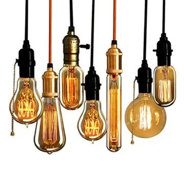 Retro Vintage 40W Edison light bulb E27 110V 220V lamp industrial Incandescent Bulbs Filament