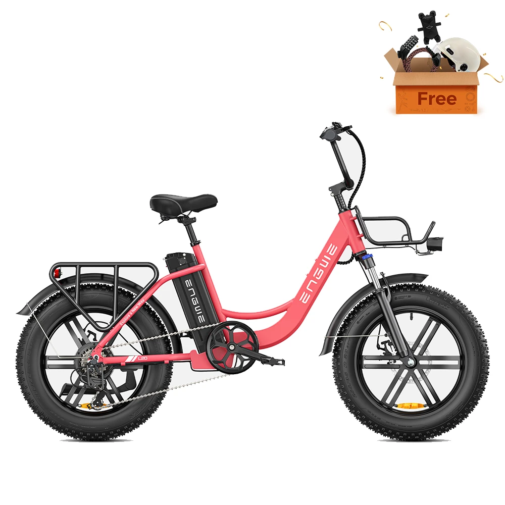 [EU DIRECT] ENGWE L20 Electric Bike 13Ah 250W 20*4.0 Fat Tire Electric Bike 66-140km Mileage Range E Bike for Mountain Snowfield Road EU DIRECT