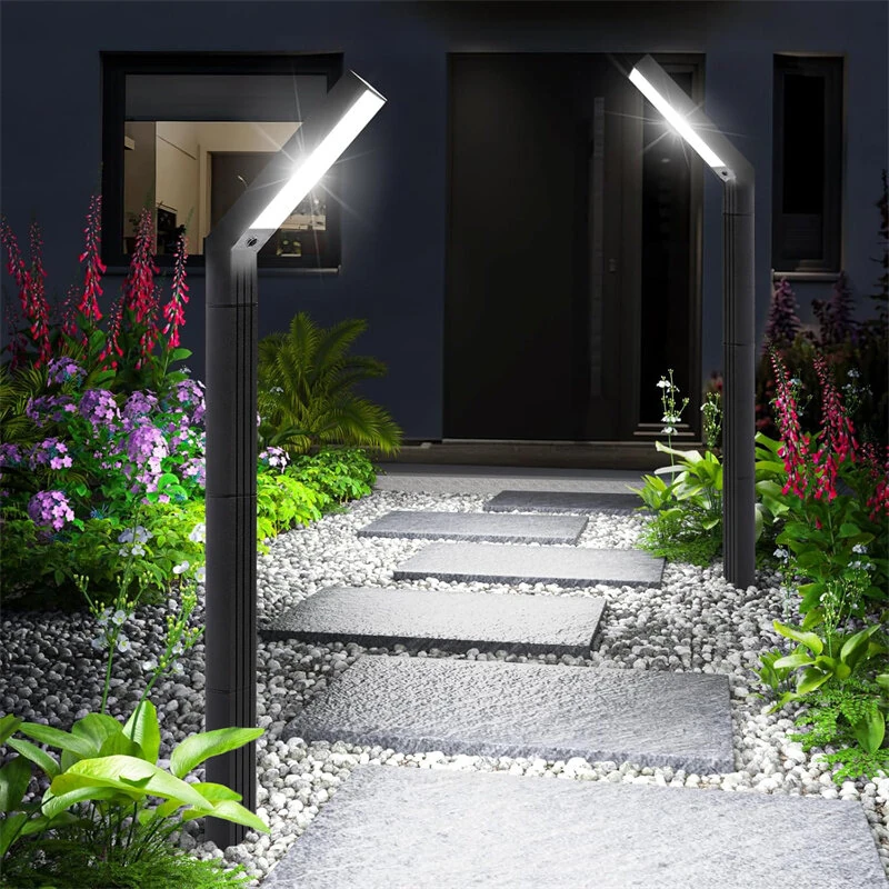 90LED Waterproof Solar Landscape Lights Bright Outdoor Pathway Lamps for Driveways, Sidewalks, Yards, and Gardens