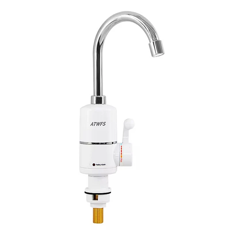 3000W Fast Electric Water Heater Tap IPX4 Waterproof Instant Heating Multi-layer Coated EU Plug Kitchen Faucet