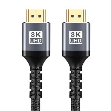 Bakeey 8K/60Hz 4K/120Hz HD2.1 Cable 48Gbps High Speed Audio Video Connector Cable HD-compatible 8K 4K Ultra HD Line 1M/2M/3M Long for Xbox PS5 TV Projector
