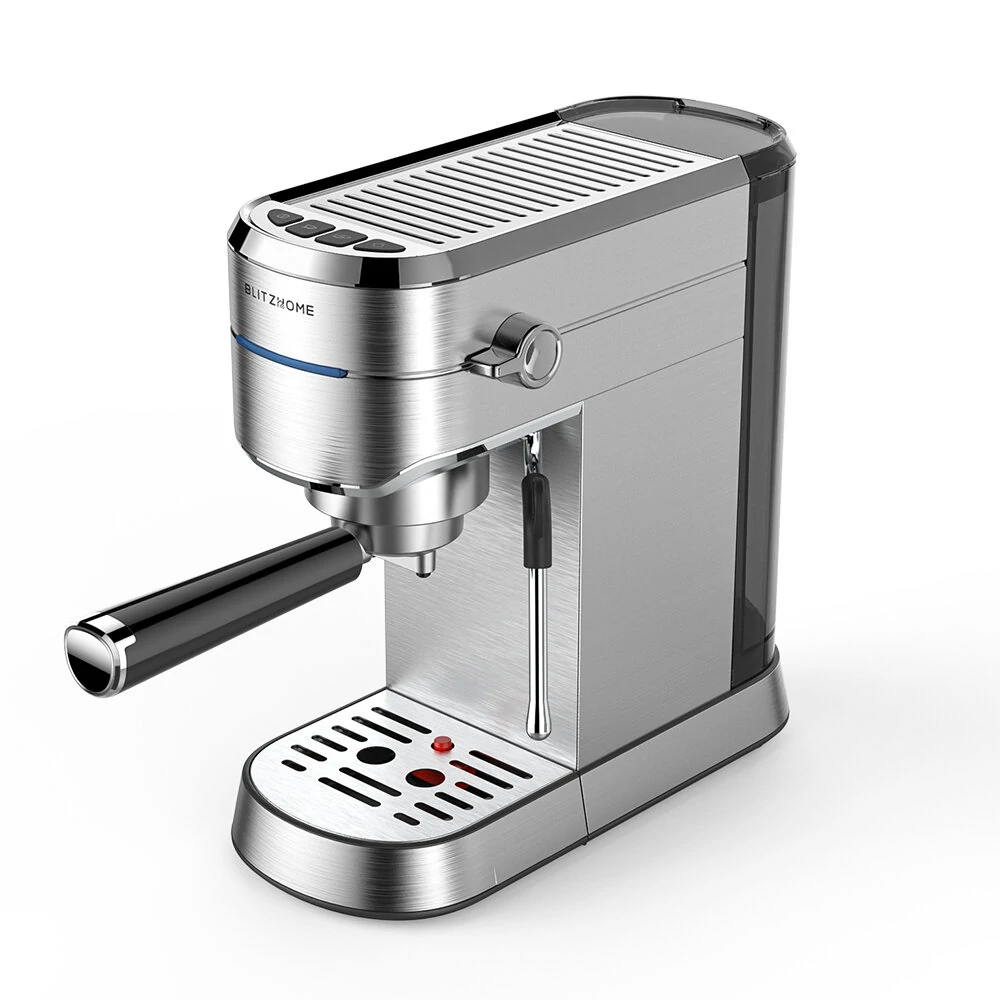 BLITZHOME® BH-CM1503 Espresso Machine 15 Bar 1250~1450W NTC Precise Temperature Control Safe Protection All-metal Fuselage