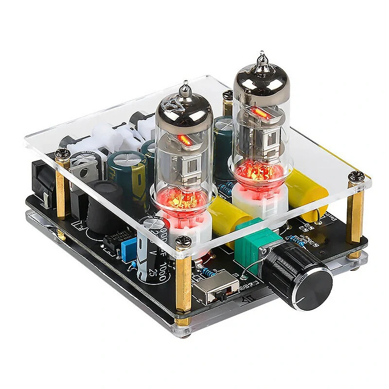 HiFi Tube Preamp 6A2 Tube Preamplifier Amplifiers Upgraded Bile Buffer Auido Amp Speaker Sound Amplifier for Home Theater