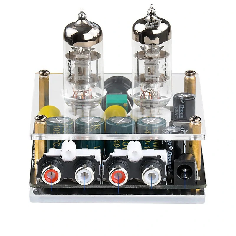 HiFi Tube Preamp 6A2 Tube Preamplifier Amplifiers Upgraded Bile Buffer Auido Amp Speaker Sound Amplifier for Home Theater