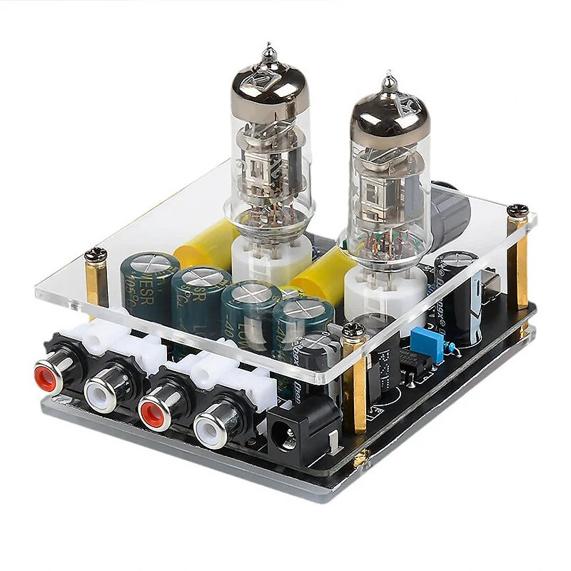 HiFi Tube Preamp 6A2 Tube Preamplifier Amplifiers Upgraded Bile Buffer Auido Amp Speaker Sound Amplifier for Home Theater