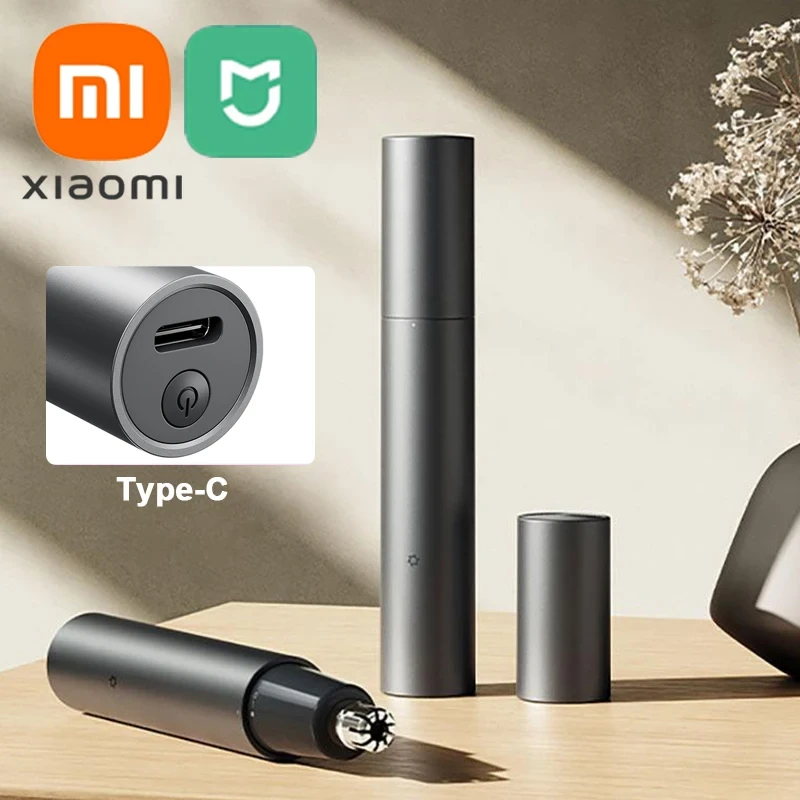 Xiaomi MIJIA Electric Nose Hair Trimmer Rechargeable Nose Hair Trimmer Blade Magnetic Suction Detachable Washable