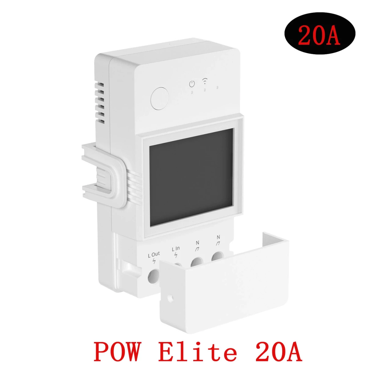 Sonoff POW Elite 20A Smart Wifi Power Meter Switch Intelligent Energy Controller 6-Month Consumption History Data Overload Protection Assisted with Alexa Google Home POWR320D