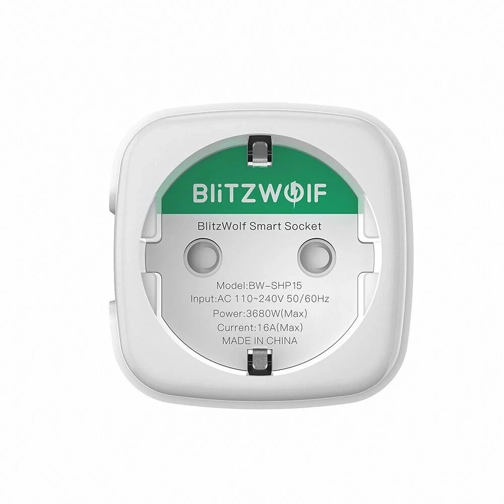 [4 Pcs] BlitzWolf® BW-SHP15 Zigbee 3.0 16A 3680W Smart Plug Wireless Power Socket Outlet EU Plug APP Remote Control / Voice Control / Multiple Timer Modes Compatible With Amazon Alexa / Google Assistant