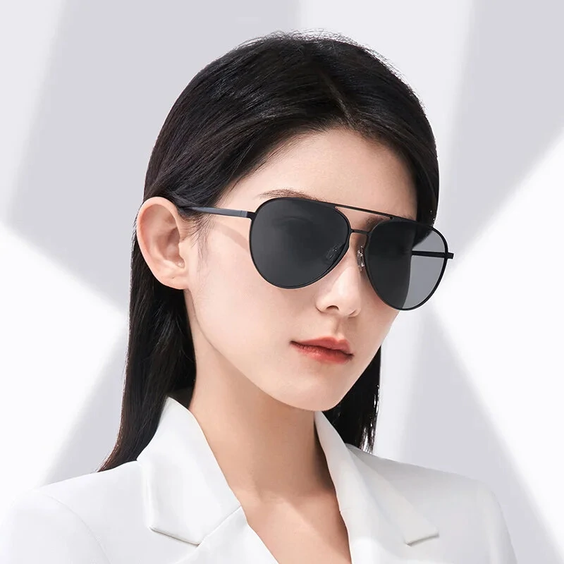 Xiaomi Mijia Luke Sunglasses UV400 Anti-polarization TAC Lens Anti-glare Eye Protection Easy to Adjust Pilot Style Sport Glasses for Cycling Hiking Camping