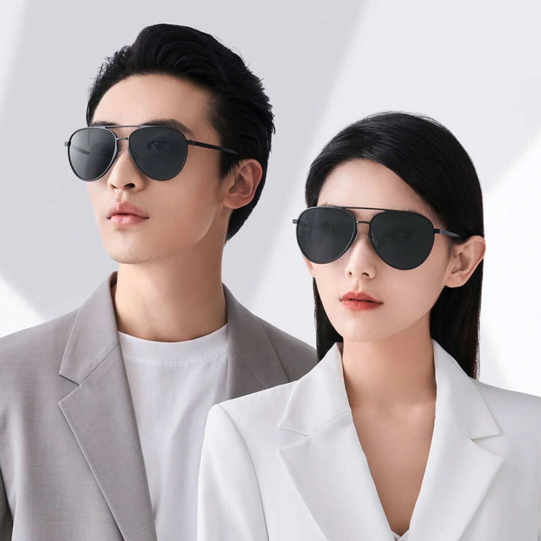 Xiaomi Mijia Luke Sunglasses UV400 Anti-polarization TAC Lens Anti-glare Eye Protection Easy to Adjust Pilot Style Sport Glasses for Cycling Hiking Camping