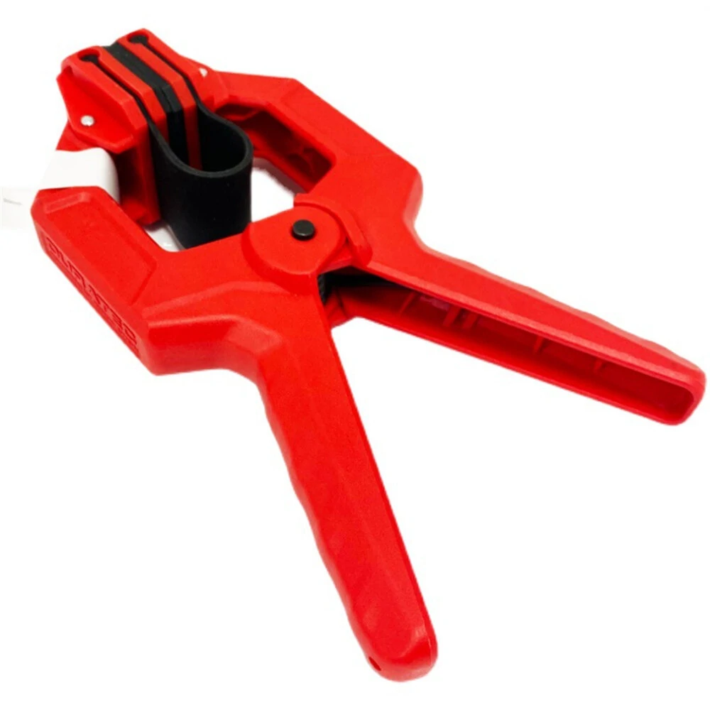 Single Hand F Clamp High Hardness Engineering Plastic G Style Design 50mm Maximum Opening Ideal for Woodworking and Model Aviation