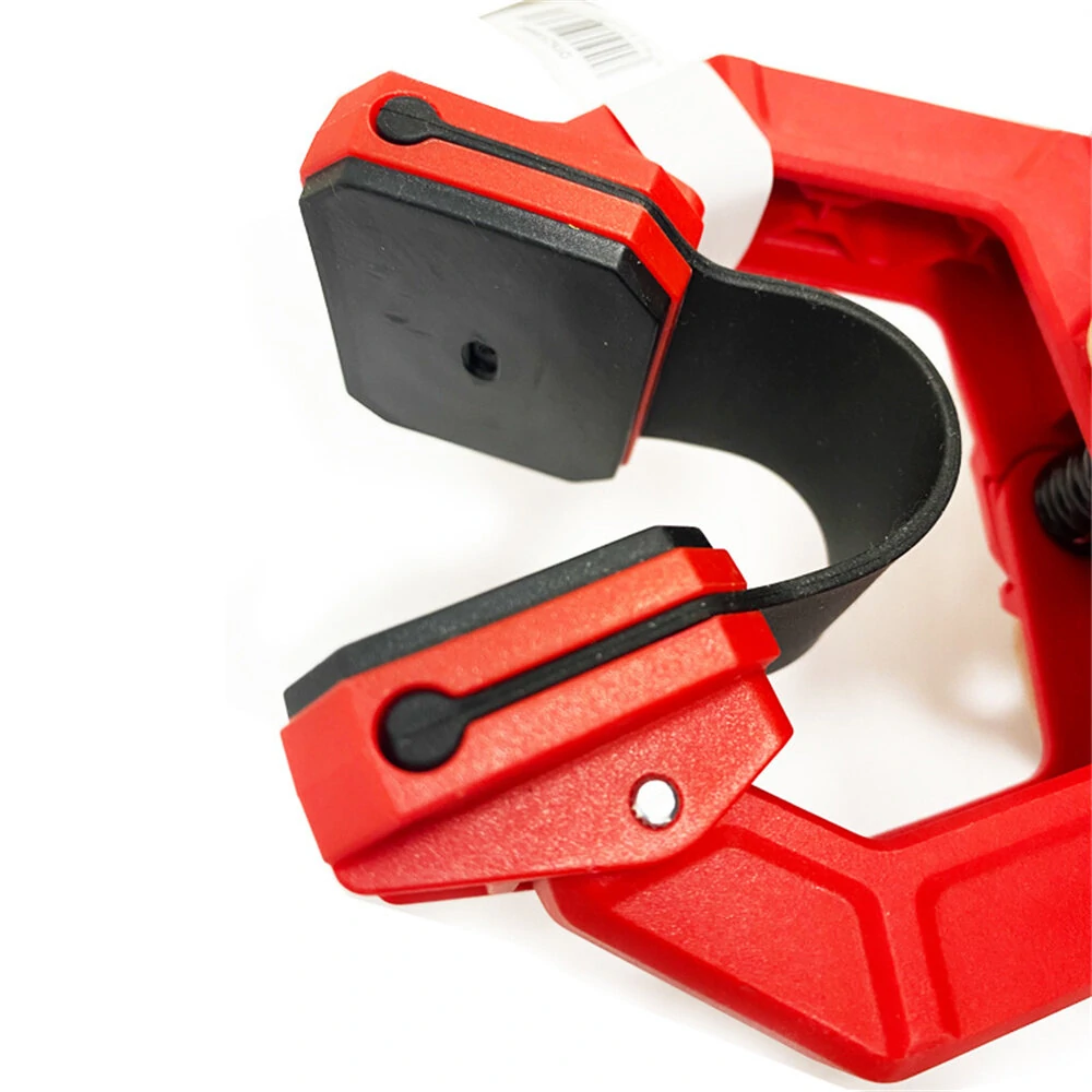 Single Hand F Clamp High Hardness Engineering Plastic G Style Design 50mm Maximum Opening Ideal for Woodworking and Model Aviation