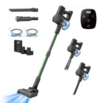 [EU Direct] Vactidy Blitz V9Pro Cordless Vacuum Cleaner,Strong Suction with Powerful Brushless Motor, Lightweight Stick Vacuum with LED Headlights, Max 45 Mins Runtime for Carpet Floor Pet Ha