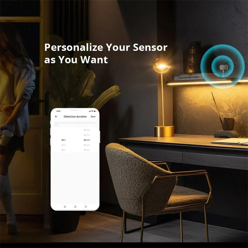 Sonoff SNZB-06P Smart Home Zigbee3.0 Human Presence Sensor Microwave Radar Detection Smart Body PIR Detector Work with IFTTT Alexa Google Home