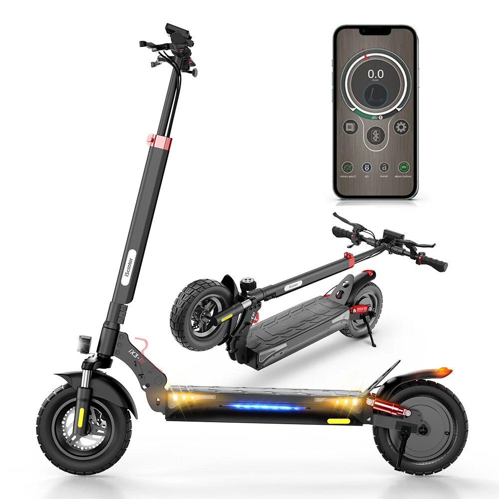 [EU DIRECT] iScooter iX3 Electric Scooter 48V 10Ah 800W 10inch Folding Moped Electric Scooter 30-40KM Mileage Max Load 120Kg