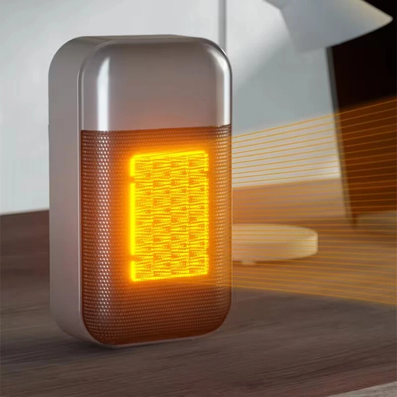 Portable Heater 500W PTC Heating Technology Intelligent Switch Compact Size Desktop Heater for Home Office Bedroom Energy Efficient