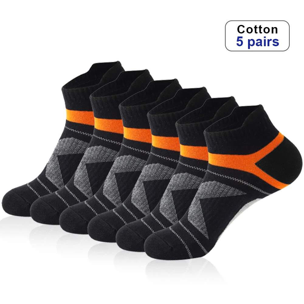 5 Pairs High Quality Socks Men Summer Outdoor Casual Athletic Socks Short Breathable Ankle Socks Run Sports Socks Size38-45