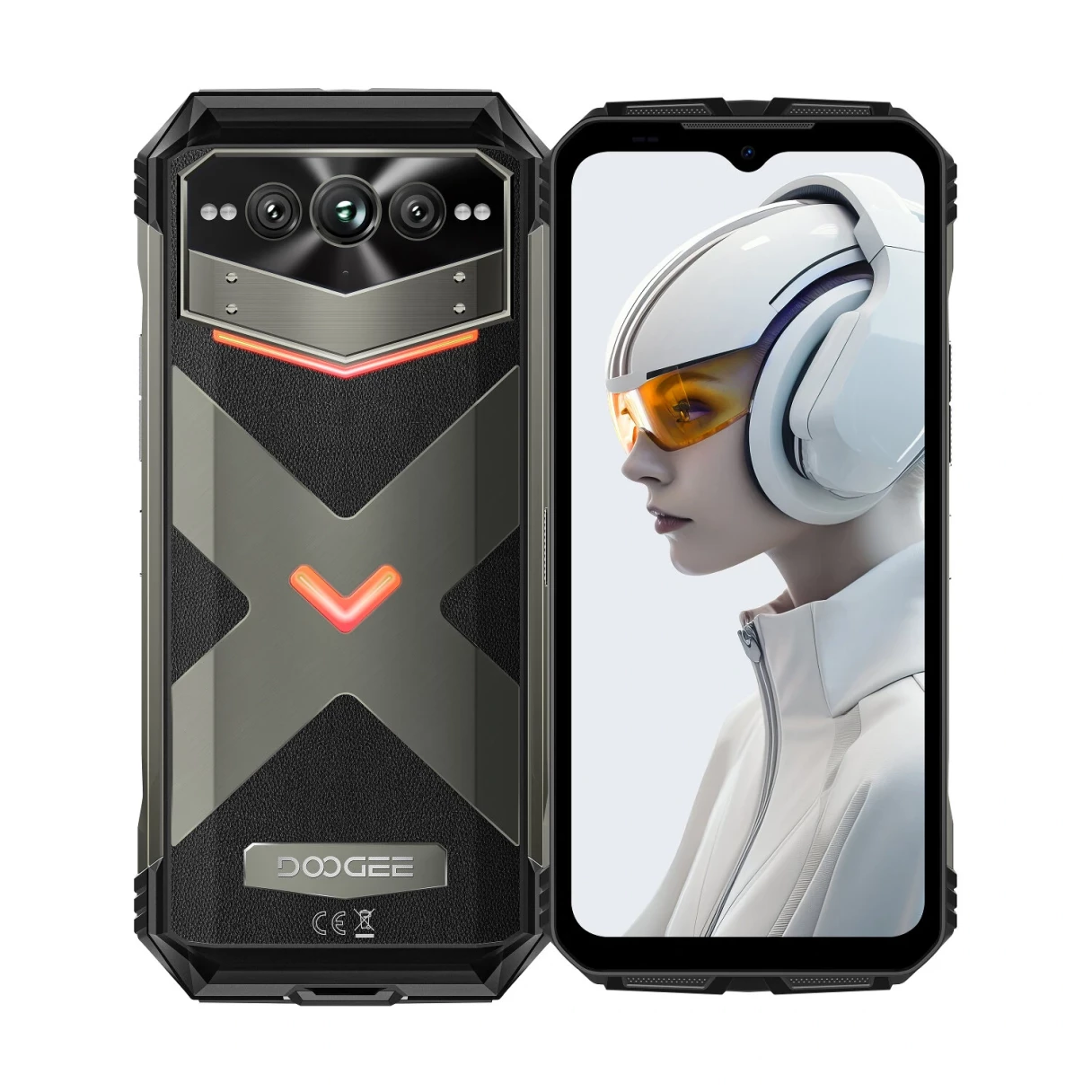 DOOGEE V Max Plus 5G 36GB 512GB 200MP Triple Camera Night Vision 22000mAh 6.58 inch 120Hz Dimensity 7050 Android 14 NFC 33W Fast Charge IP68 IP69K Waterproof Rugged Smartphone