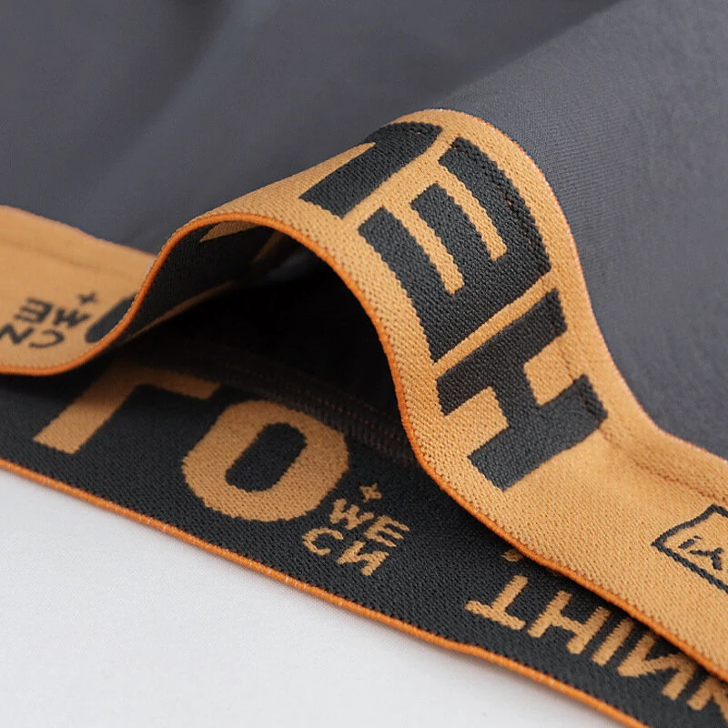 5pcs Men's Simple Cotton Boxer Briefs with Letter Print Waistband Large Size Comfy Breathable Solid Color Boxer Underwear Underpants