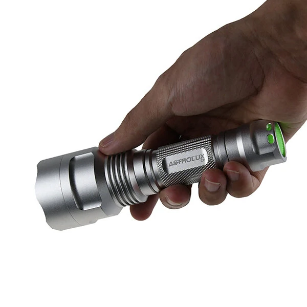 Astrolux C8 Silver XP-L HI Long Shot 1300Lumens 7/4modes A6 Driver Tactical EDC LED Flashlight Searching Flashlight