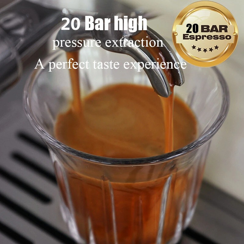 [EU Direct] HiBREW H10B 20Bar Semi Automatic Espresso Coffee Cappuccino Machine Temperature Adjustable Cold/Hot Super Slim Coffee Maker