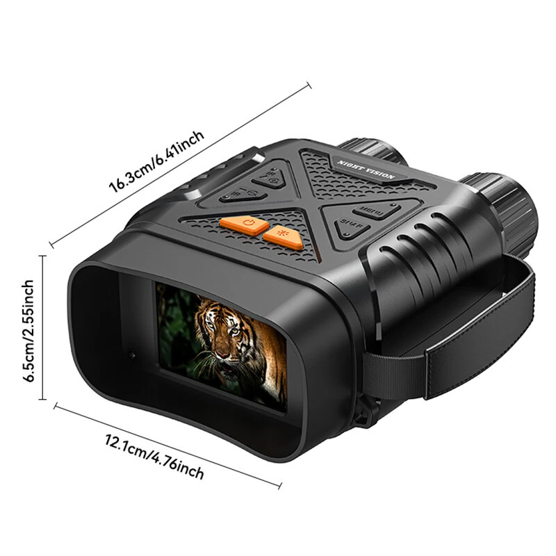 Ultra Clear 4K Imaging Night Vision Binoculars 328 2MP 2.8-inch IPS 10x Zoom 3W IR 128GB Memory 2000mAh Battery