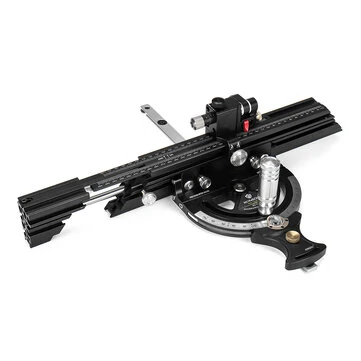 HONGDUI HD-MG21-BS Mitre Gauge Fence Fit For Bosch Festool DewaltSmall Table Saw 50 Degree Angle Fence Use for Small Table Saw