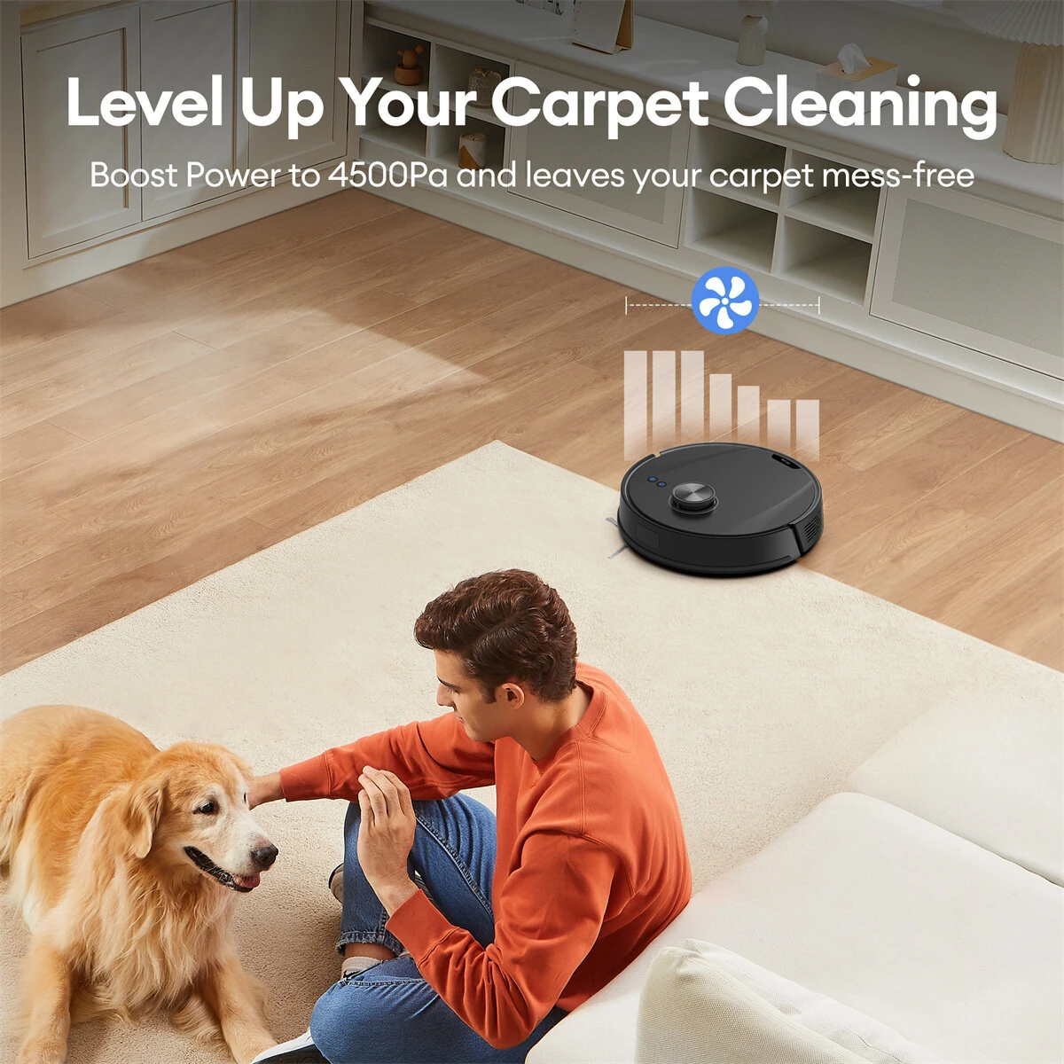 [EU Direct] Ultenic T10 Lite Robot Vacuum Cleaner, LiDAR Navigation, 4.5KPa Suction, Dual Spin Mops,Self-empty, Matrix Clean, Up to 180min Runtime, 2L Dustbin, APP Control/Alexa/Siri/IFTTT, for All Floors Pet Hair