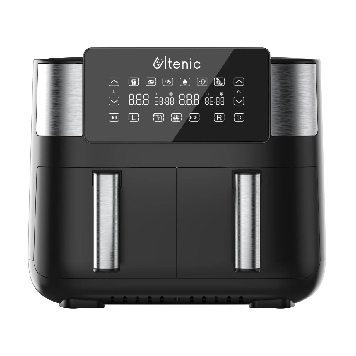 Ultenic K20 Dual Zone Air Fryer Online Recipes 8L Large Capacity Sync Finish Function