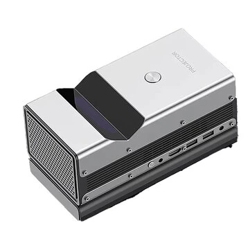 Wupro UST Lite One 1080P Laser Projector Support 4K Resolution Android9.0 Home Mini Beamer Dual Band WiFi bluetooth-compatible Smart Home Movie Theater Large Screen Projector