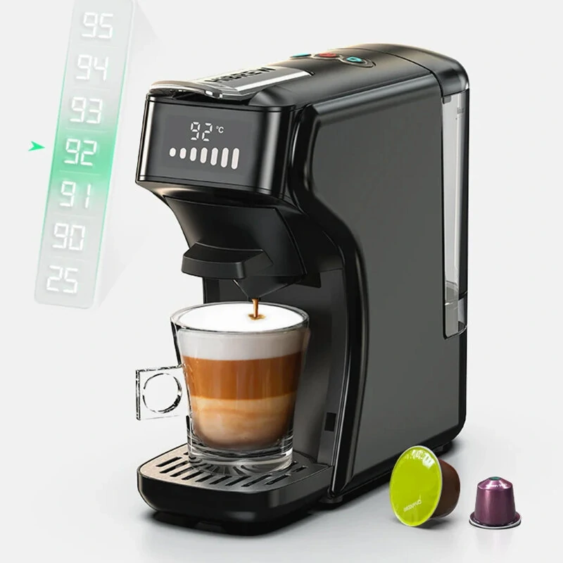 [EU Direct] HiBREW H1B 6in1 Capsule Coffee Machine Hot/Cold Multiple Espresso Cafetera Cappuccino Coffee Maker Dolce Gusto Nes Powder