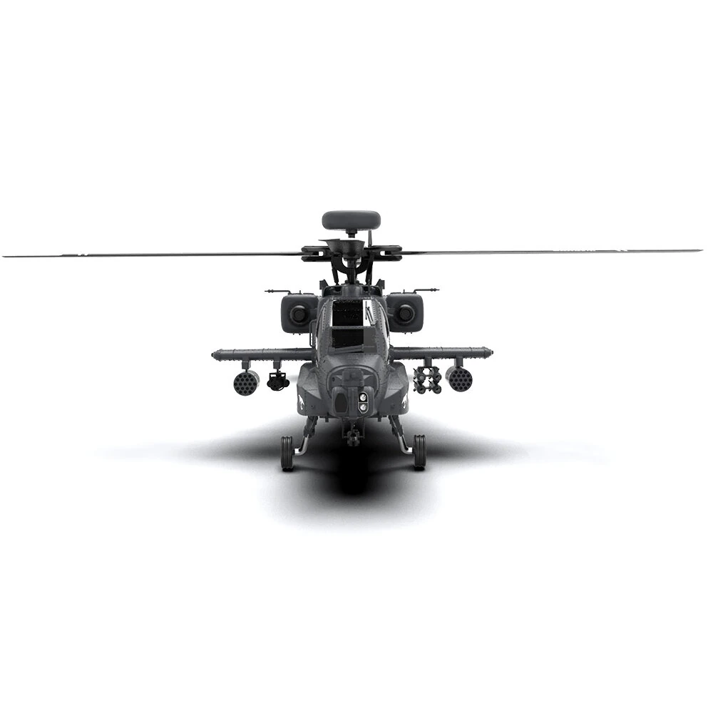 YXZNRC F11-S 1:32 AH-64 Apache Scale 2.4G 6CH GPS Altitude Hold Optical Flow Positioning 5.8G FPV Camera Dual Brushless Motor Flybarless RC Helicopter RTF