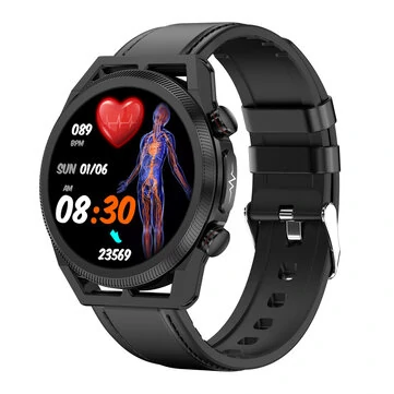 ET310 1.39 inch HD Screen Uric Acid Measurement bluetooth Call Heart Rate Blood Pressure Blood Lipid SpO2 Monitor ECG PPG Blood Glucose HRV-AI SOS Sleep Monitoring Multi-sport Modes Music Playback IP67 Waterproof Smart Watch