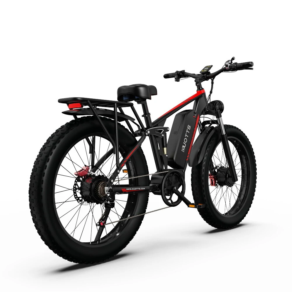 [EU DIRECT] DUOTTS S26 Electric Bike 2024 Version 48V 20AH SamsungBattery 1500W(750W*2) Dual Motors 26*4.0inch Fat Tires 120-150KM Max Mileage 200KG Max Load Electric Bicycle