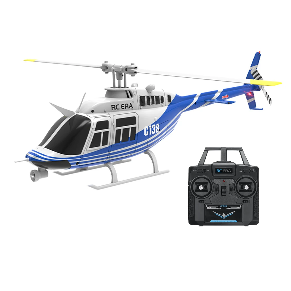 RC ERA C138 Bell 206 2.4G 6CH 6-Axis Gyro 1:33 Scale Altitude Hold Flybarless RC Helicopter RTF