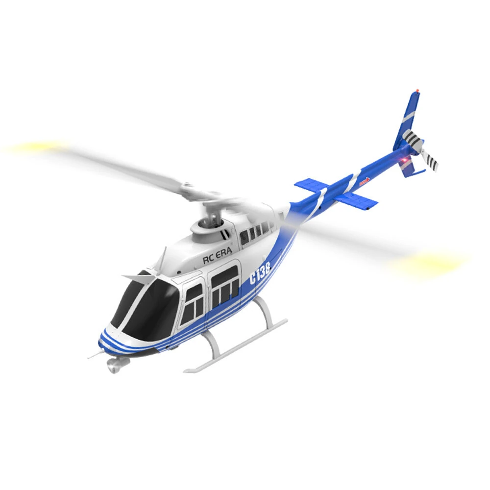 RC ERA C138 Bell 206 2.4G 6CH 6-Axis Gyro 1:33 Scale Altitude Hold Flybarless RC Helicopter RTF