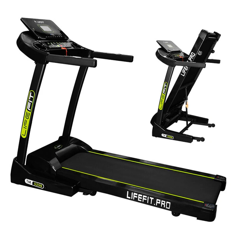 [EU Direct] LIFEFIT TM5250 Professional Folding Treadmill 3HP Power 17km/h Max Speed 120kg Weight Capacity bluetooth Installation-free with LED Smart Display for Home Gym Workouts