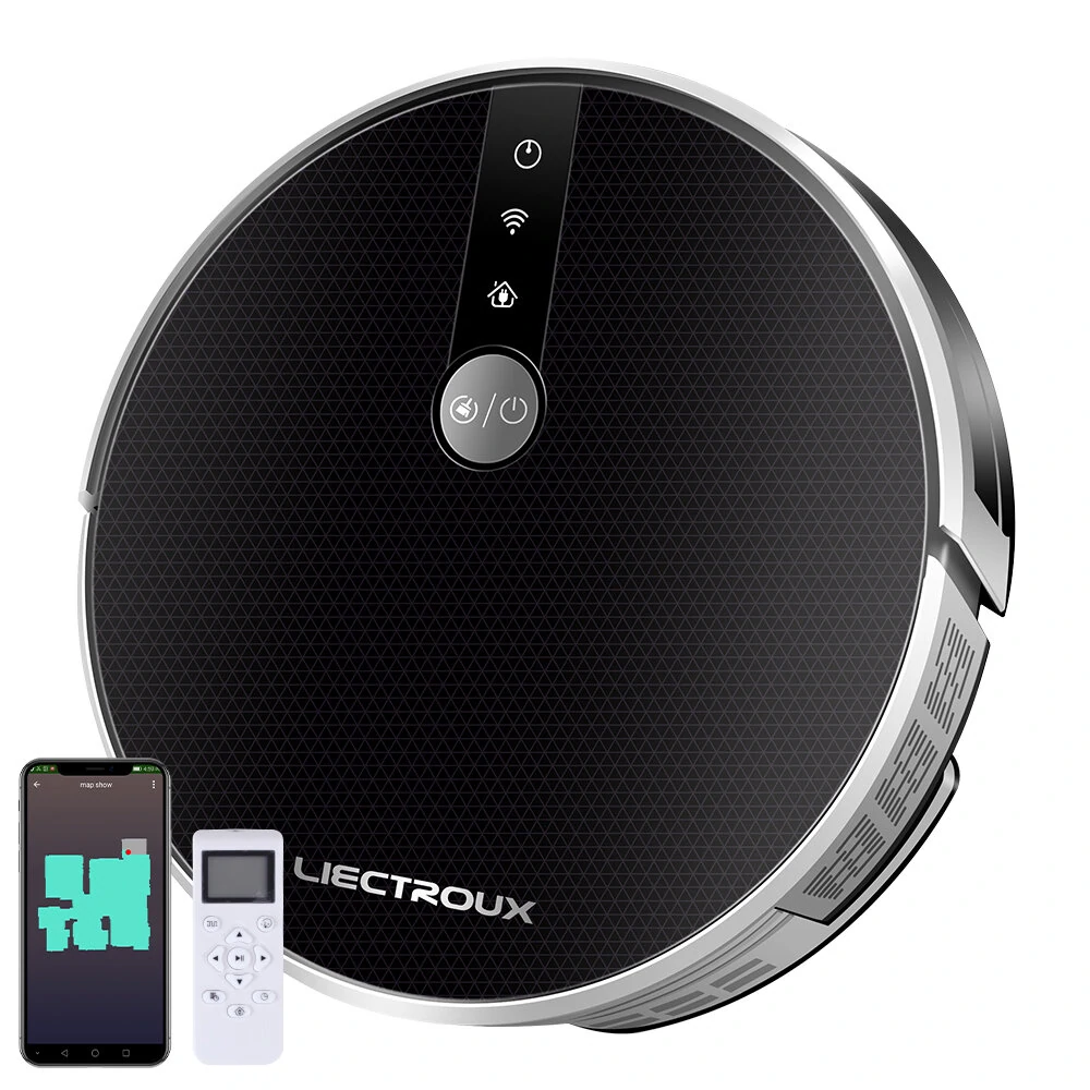 LIECTROUX C30B Smart Robot Vacuum Cleaner with Multiple Cleaning Modes/2D Map Navigation/3000Pa Suction Power/App Control