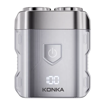 KONKA KTXD-7001S Portable Mini Shaver Men Electric Shaver Beard IPX7 Waterproof Rechargeable Magnetic Head Shaver Travel