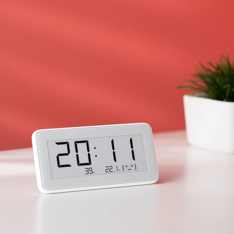 Xiaomi Mijia Digital Clock BT4.0 Wireless Indoor Outdoor Hygrometer Thermometer E-link Screen Temperature Humidity Measuring Tool