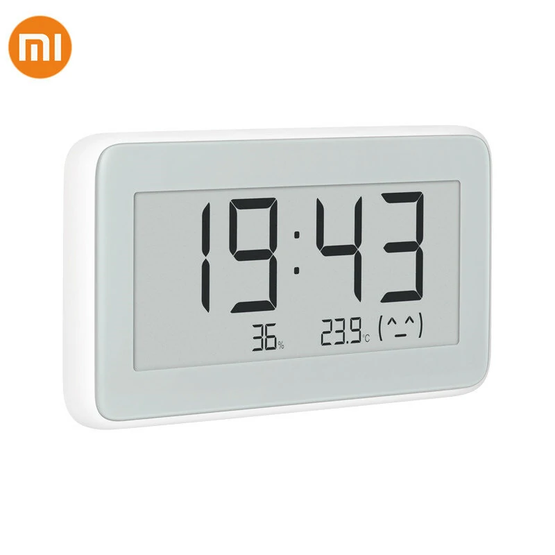 Xiaomi Mijia Digital Clock BT4.0 Wireless Indoor Outdoor Hygrometer Thermometer E-link Screen Temperature Humidity Measuring Tool