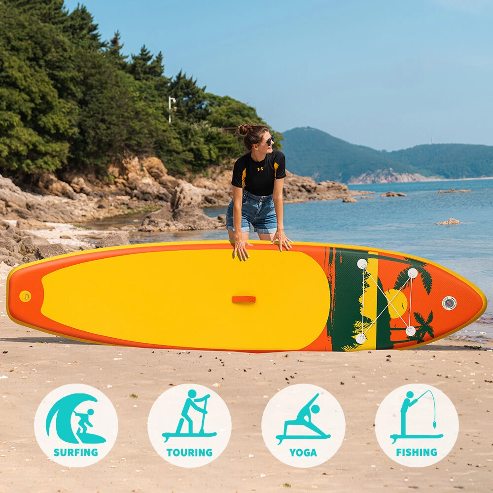 [EU Direct] FunWater 31Series 335cm Large Size Inflatable Stand Up Paddle Board Surfboard Complete Paddleboard Accessories Adjustable Paddle, Pump, ISUP Travel Backpack, Leash, Adult Paddle Board  SUPFW31A/SUPFW31B/SUPFW31C/SUPFW31D/SUPFW31E