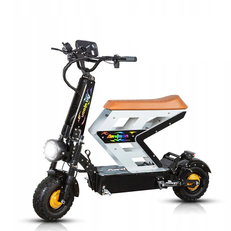 [EU DIRECT] Arwibon M01 Electric Scooter 60V 65Ah 8000W Motor 13 Inch Folding Moped Electric Scooter 120-160KM Mileage Max Load 200Kg