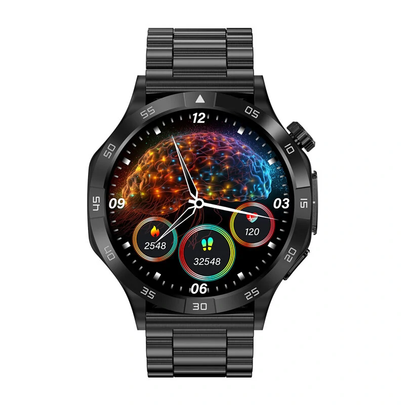 ET381 1.43inch AMOLED Display ECG Heart Rate Blood Glucose Blood Lipid Measurement bluetooth Call Blood Pressure Blood Oxygen Monitor Uric Acid SOS Emergency Call Sleep Monitoring Multi-sport Modes Music Playback IP67 Waterproof Smart Watch