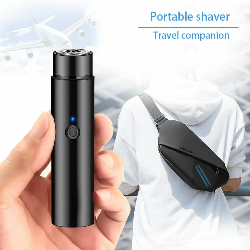 3.7V Mini Electric Shaver for Men Portable Waterproof Hair Clipper Electric Men's Body Hair Trimmer Electric Shaver