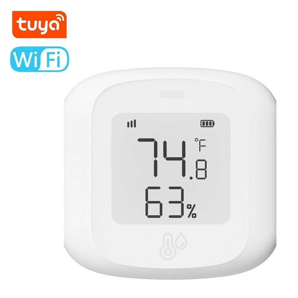 Tuya  WiFi Temperature Humidity Tester Digital Display Mobilephone APP Remotely Control Intelligent Linkage Hygrothermograph Smarthome Device