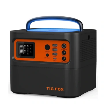 [EU Direct] TIG FOX T500 540Wh 500W with AC Outlet/DC/3 USB/65W Type-C Quick Charge Ports Supply PD Solar Generators Battery Portable Power Station for Camping Home Use Outdoor Power Outage Emergency